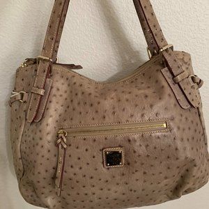 Dooney & Bourke Ostrich Collection Leather Tote Bag
